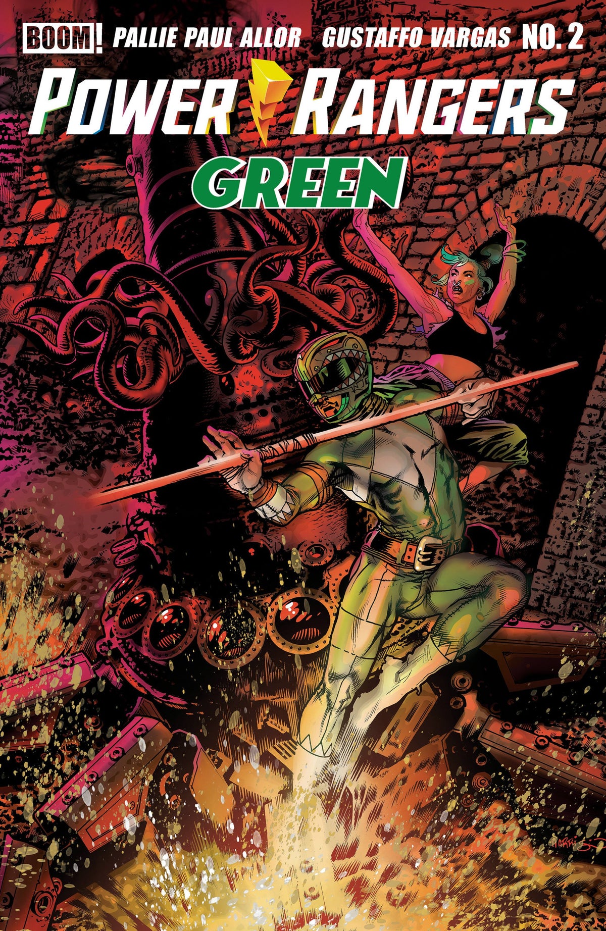 POWER RANGERS GREEN #2 CVR A HARRIS