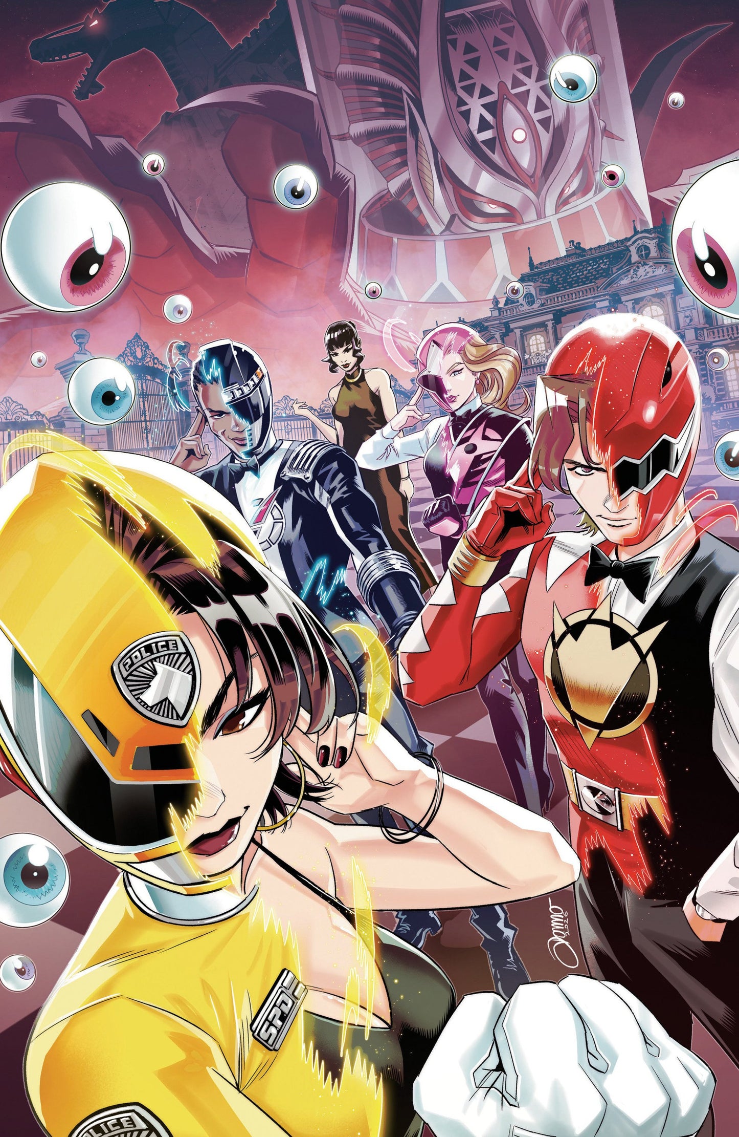 POWER RANGERS UNLIMITED #3 D FOIL VAR FULL ART FOIL ZONNO CVR D