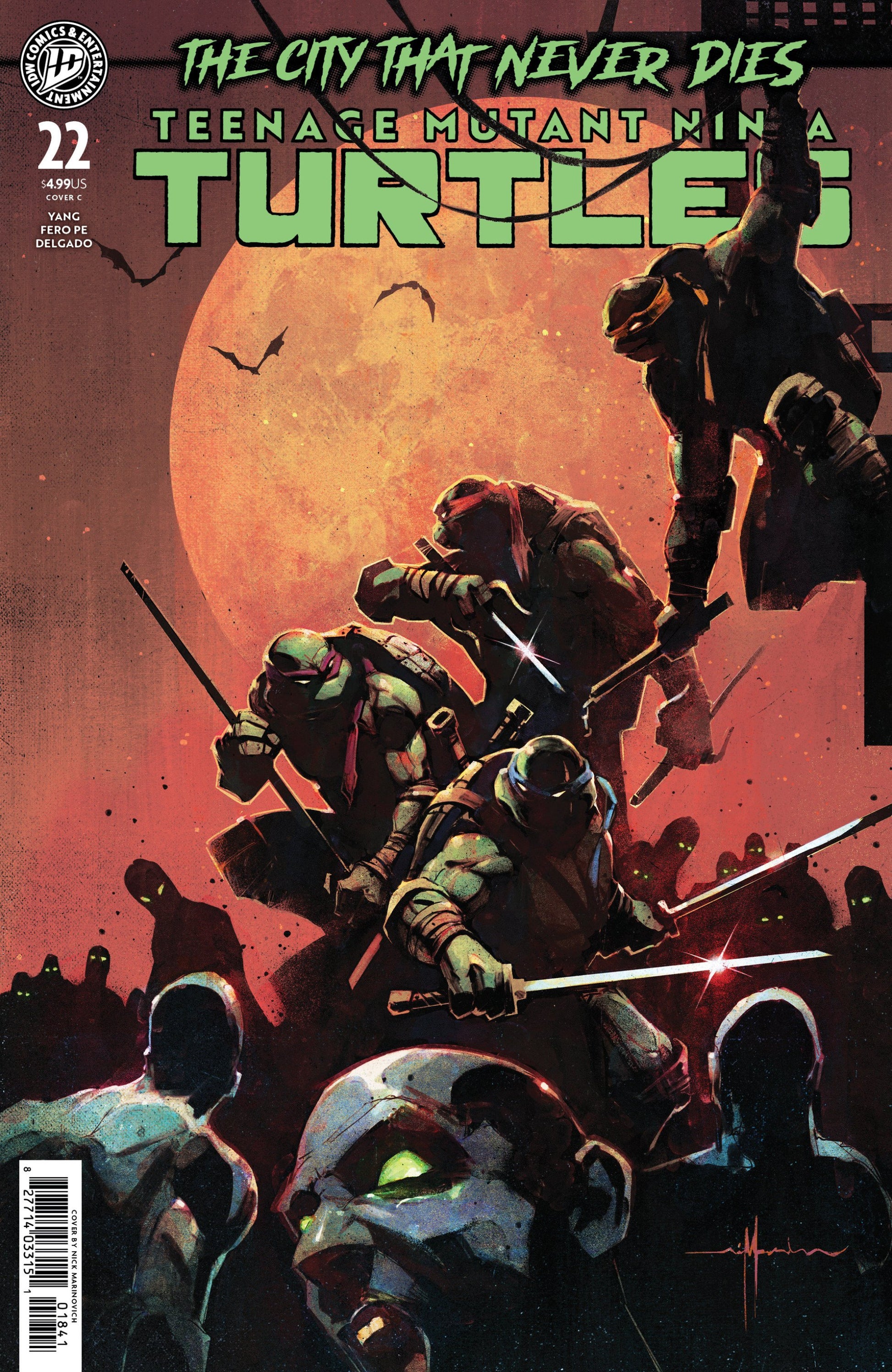 TEENAGE MUTANT NINJA TURTLES #22 VAR C MARINKOVICH CVR C