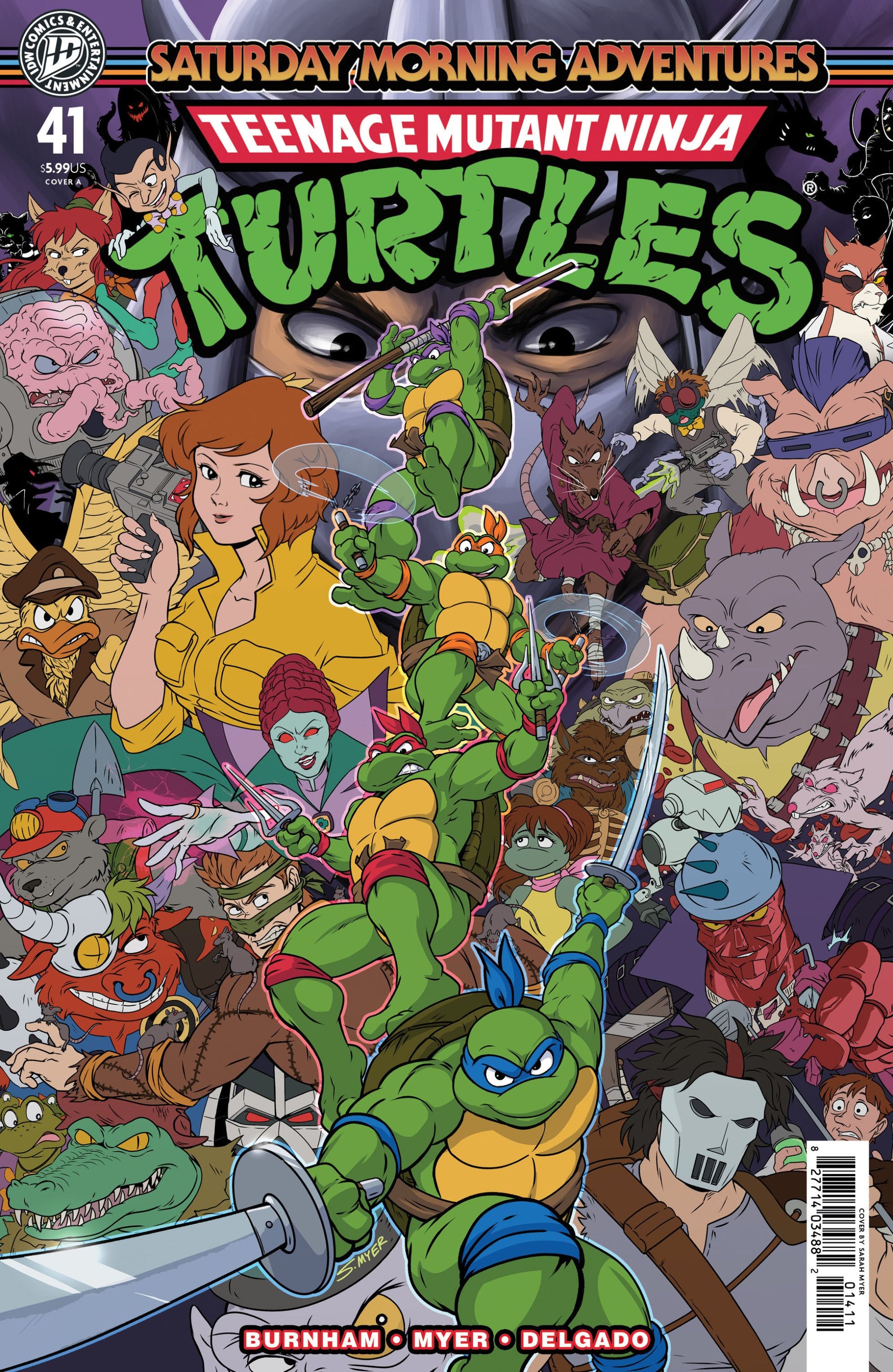 TEENAGE MUTANT NINJA TURTLES SATURDAY MORNING ADVENTURES #41 COVER A MYER CVR A