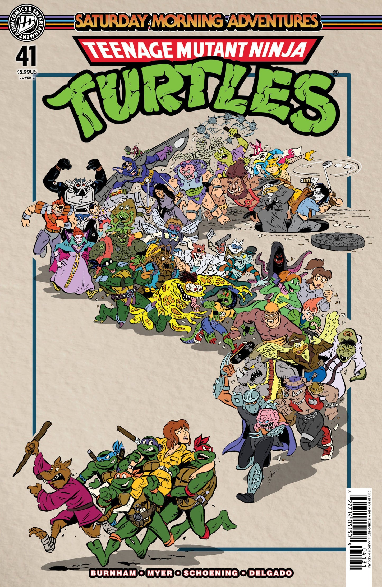 TEENAGE MUTANT NINJA TURTLES SATURDAY MORNING ADVENTURES #41 VAR C MITCHRONEY CVR C