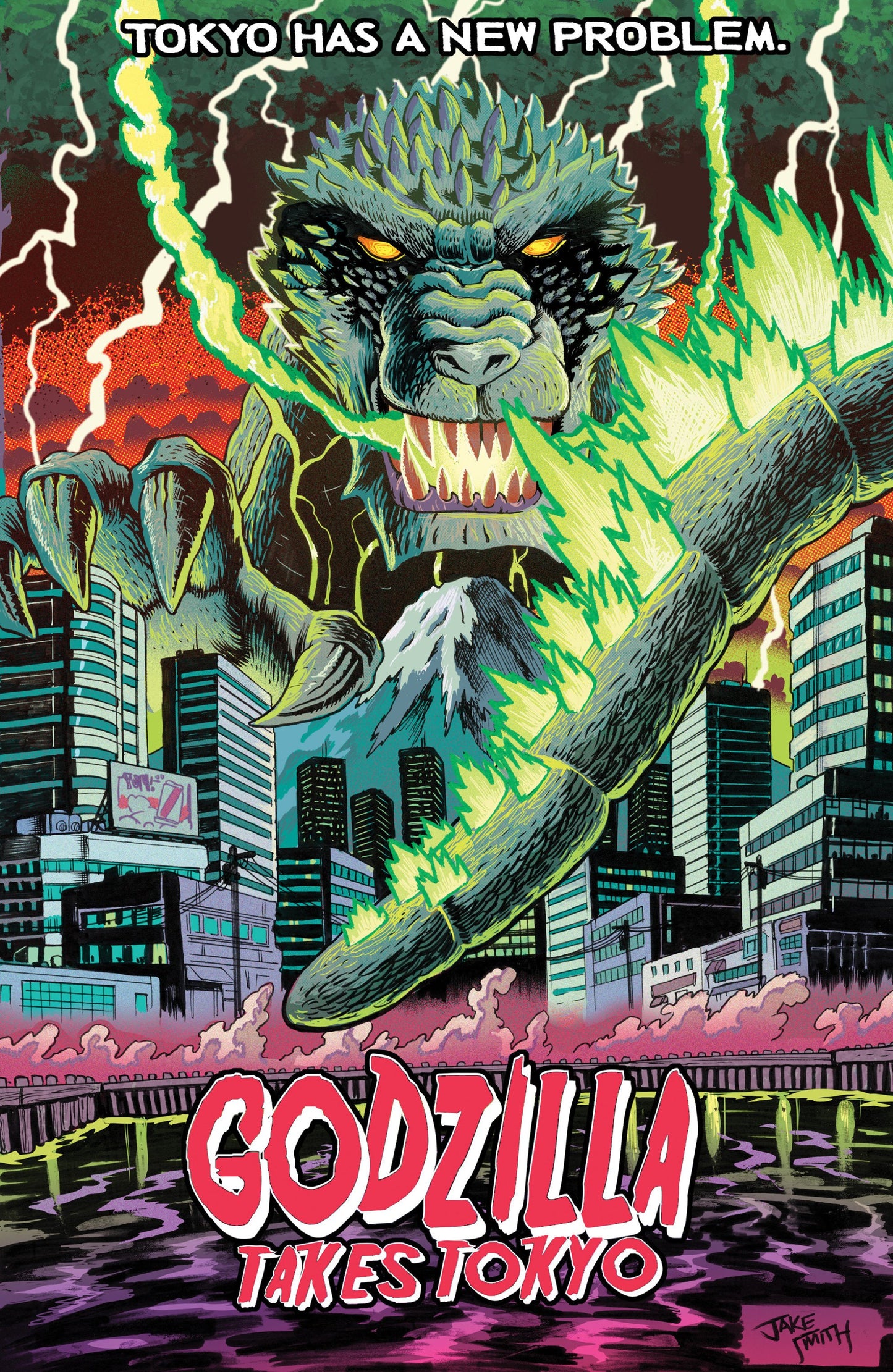 THE HORROR OF GODZILLA KAI-SEI ERA #2 VAR B SMITH MOVIE HOMAGE COVER CVR B