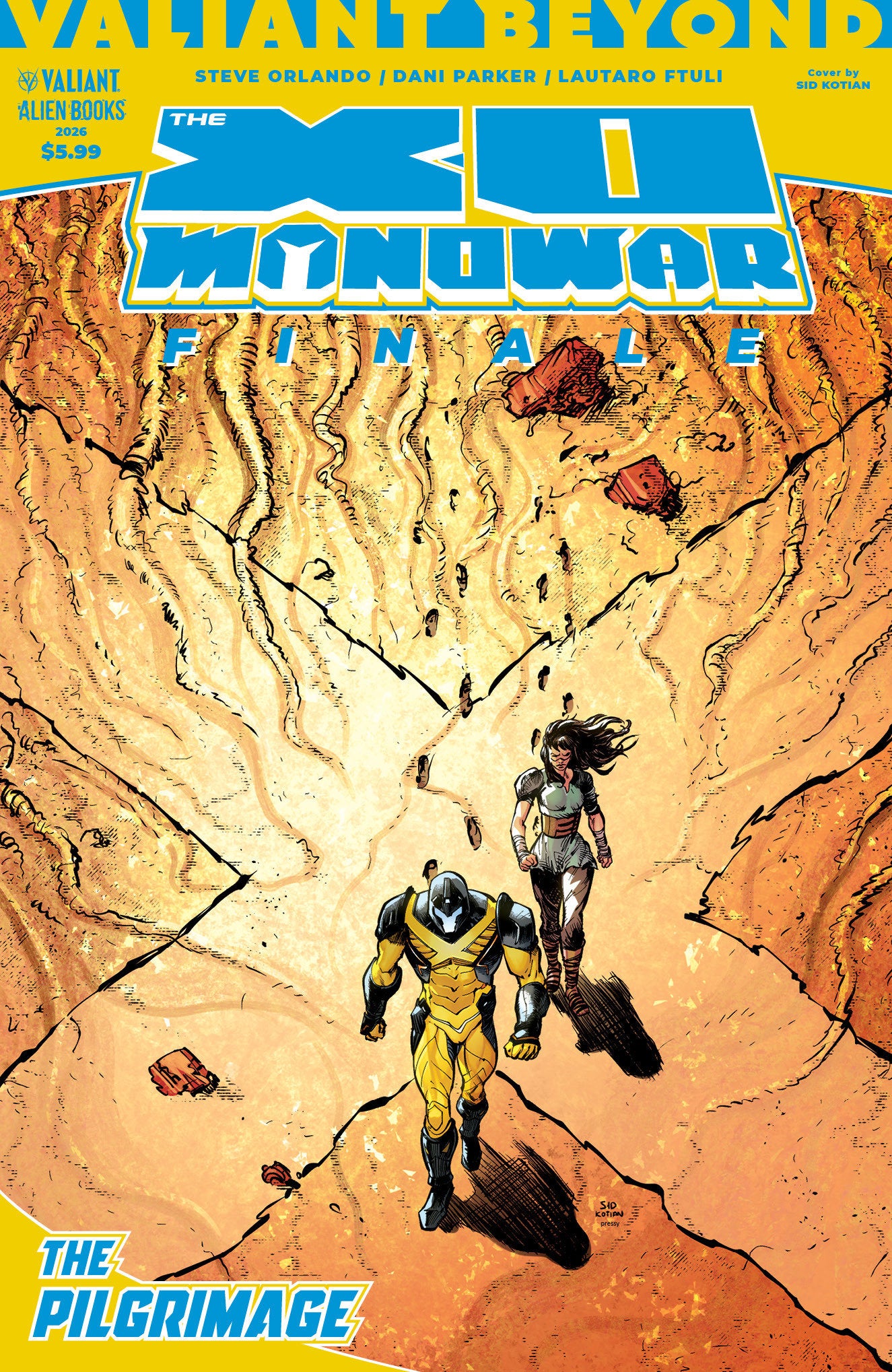 VALIANT BEYOND THE X-O MANOWAR FINALE--THE PILGRIMAGE COVER A KOTIAN CVR A