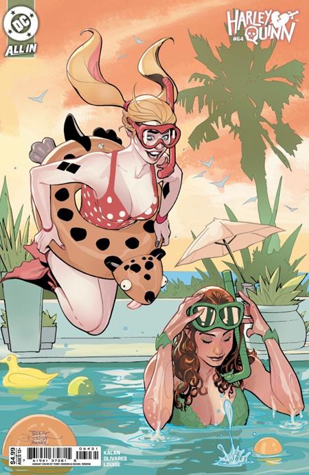 DF HARLEY QUINN #64 VARIANT SIGNED BY TERRY & RACHEL DODSON