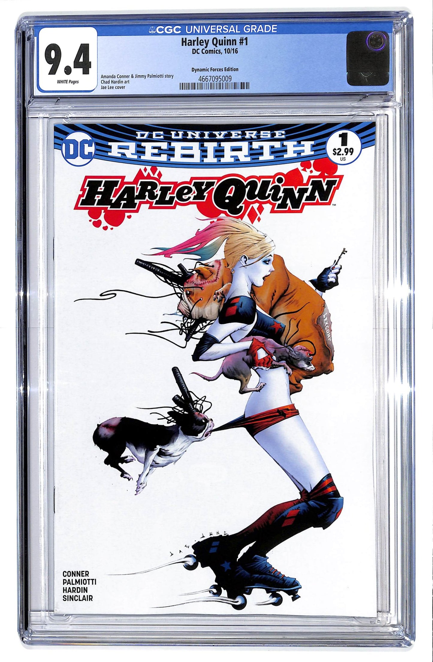 Harley Quinn 2016 #1 Dynamic Forces Jae Lee Color Cover - CGC 9.4 - $35.00