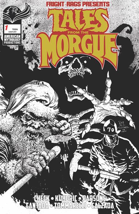 FRIGHT RAGS PRESENTS TALES FROM THE MORGUE #1 ONE SHOT CVR E ROY ALLAN MARTINEZ CENTURY LIMITED B&W VAR