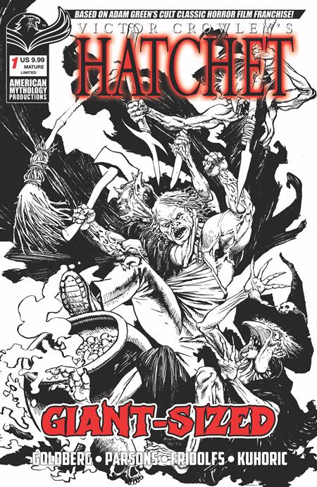 GIANT SIZED HATCHET HALLOWEEN #1 ONE SHOT CVR F ROY ALLAN MARTINEZ LIMITED B&W VAR