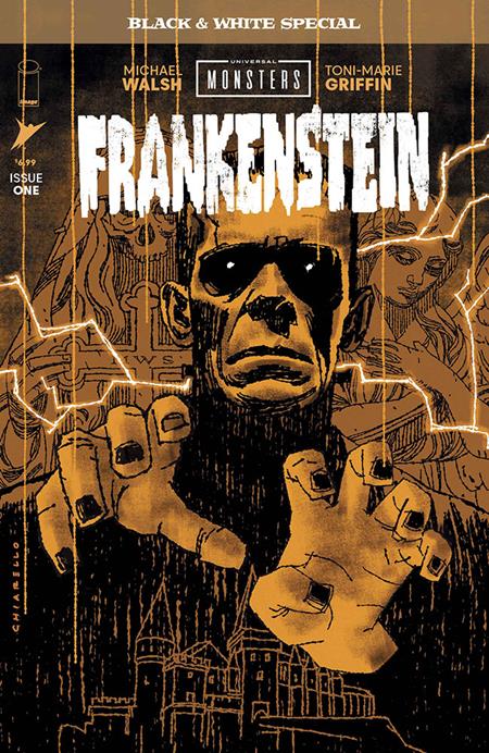 UNIVERSAL MONSTERS FRANKENSTEIN B&W SPECIAL #1 CVR B MARK CHIARELLO VAR (OF 2)