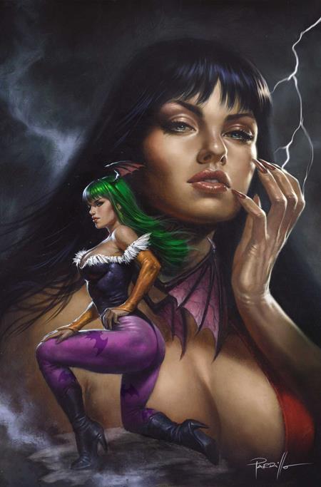 VAMPIRELLA VS DARKSTALKERS SPECIAL #1 ONE SHOT CVR H LUCIO PARRILLO LTD VIRGIN VAR