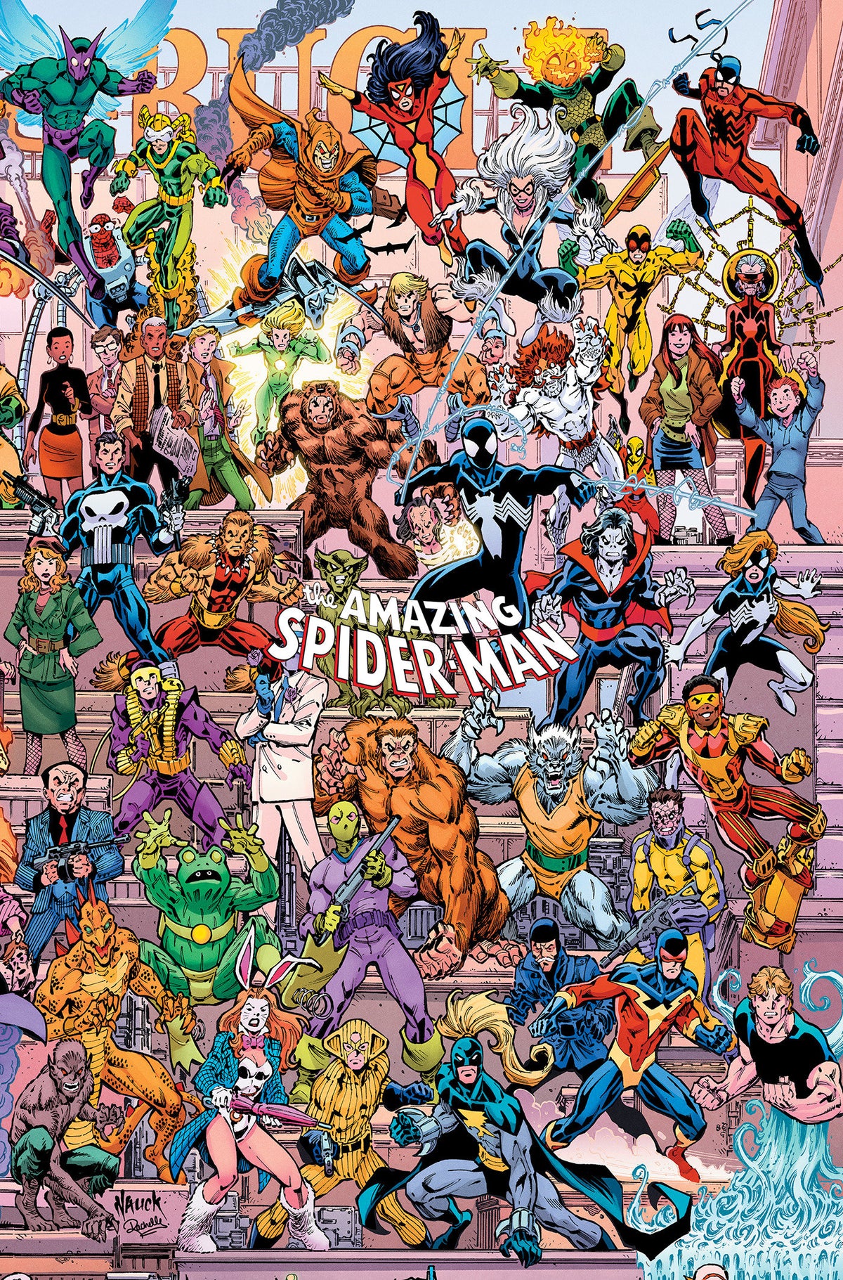 AMAZING SPIDER-MAN #1001 TODD NAUCK 4-PART CONNECTING LEGACY VAR CVR B