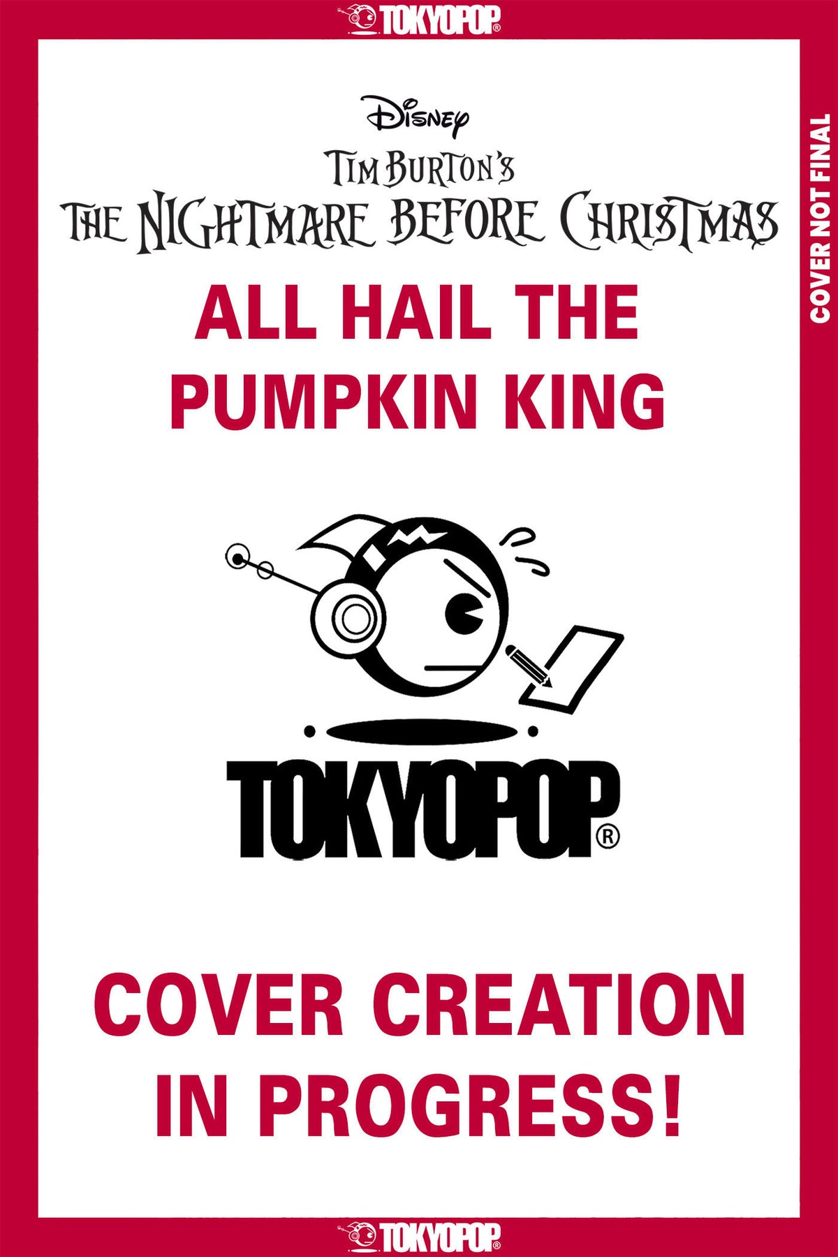 DISNEY TIM BURTONS THE NIGHTMARE BEFORE CHRISTMAS ALL HAIL THE PUMPKIN KING ISSUE #5 CVR A