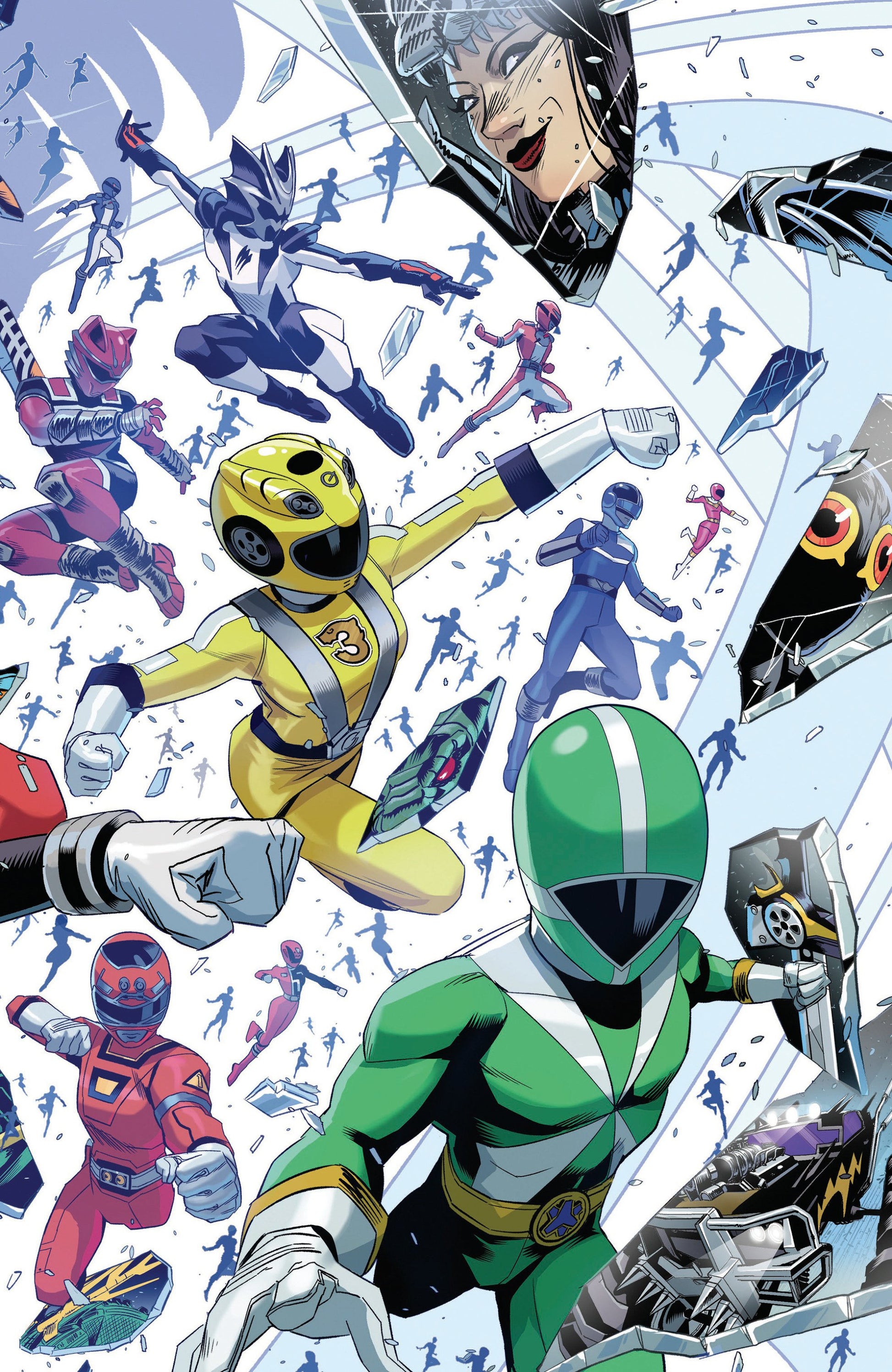 POWER RANGERS UNLIMITED #4 C EVERY RANGER EVER CARD STOCK CONNECTING VAR FULL ART ZONNO CVR C
