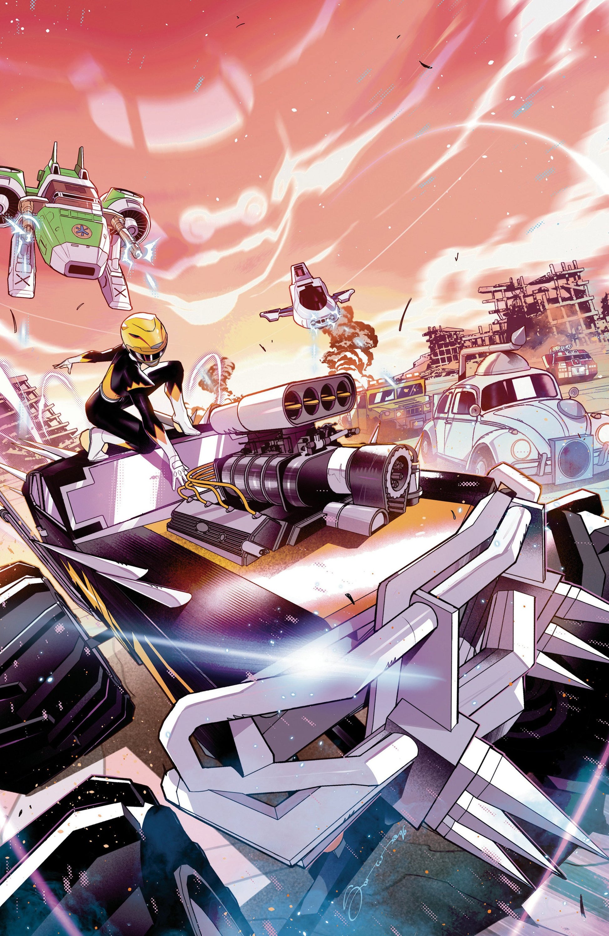 POWER RANGERS UNLIMITED #4 D FOIL VAR FULL ART FOIL SORRESSA CVR D