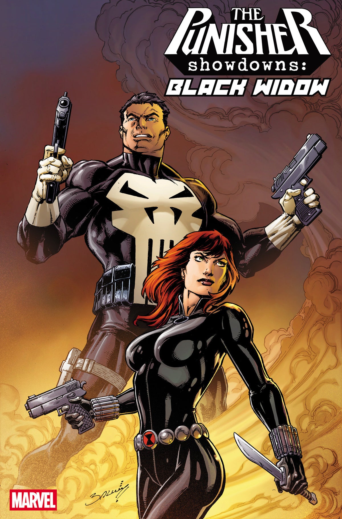 PUNISHER SHOWDOWNS BLACK WIDOW #1 MARK BAGLEY VAR CVR C