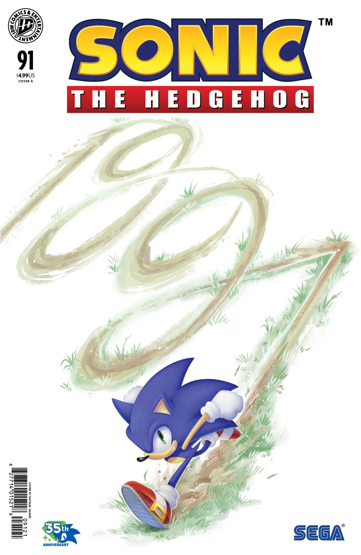 SONIC THE HEDGEHOG #91 VAR B HAINES CVR B