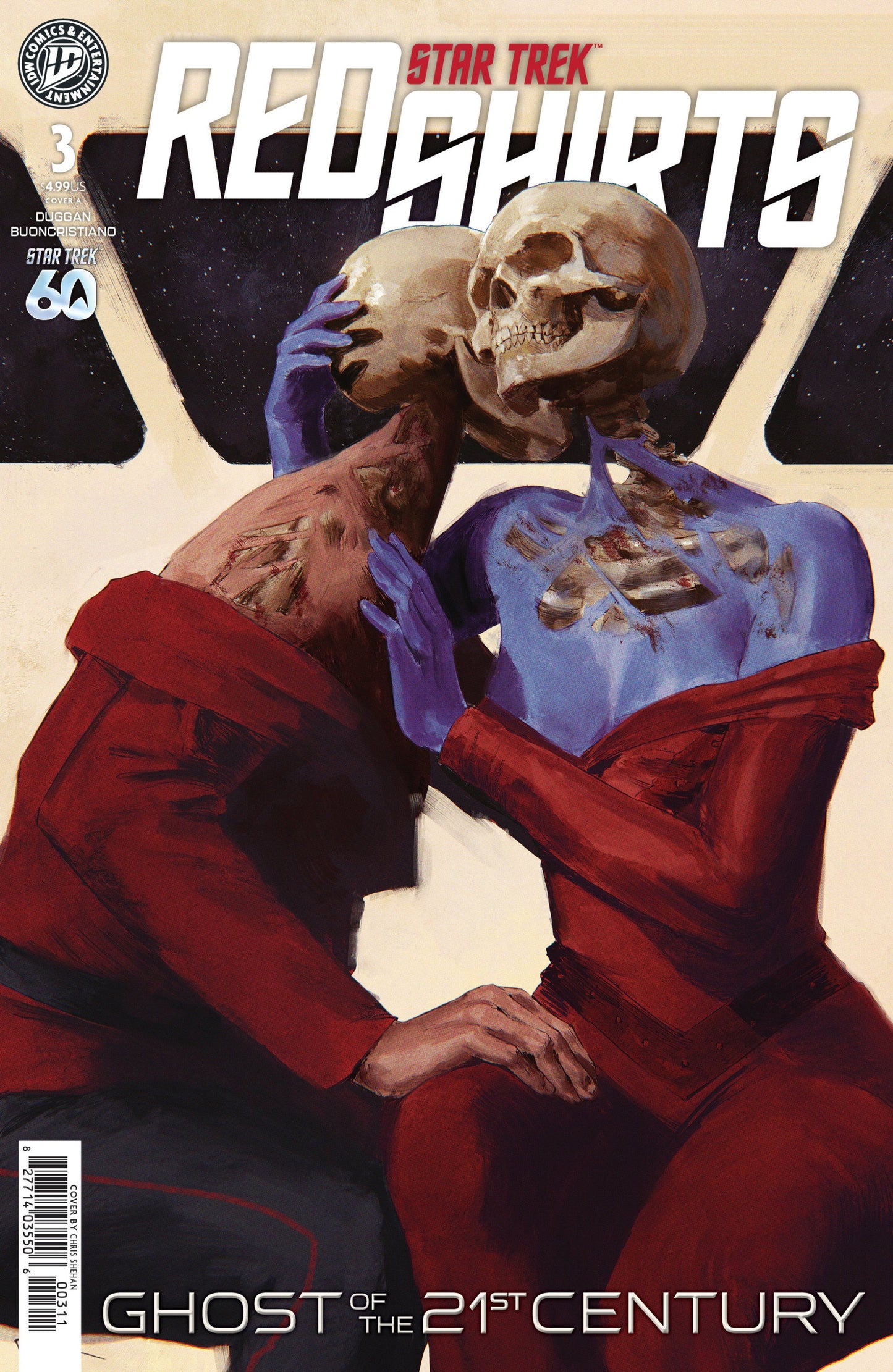 STAR TREK RED SHIRTS--GHOST OF THE 21ST CENTURY #3 COVER A SHEHAN CVR A