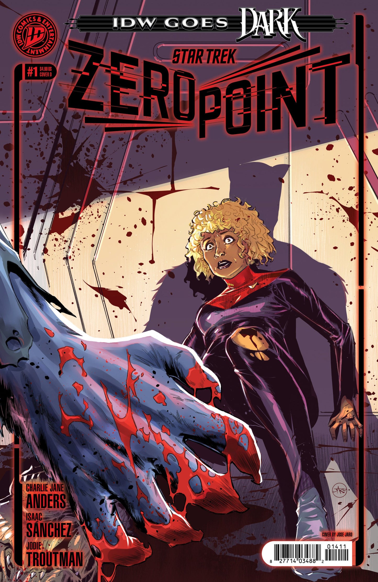 STAR TREK ZERO POINT #1 VAR D JARO IDW GOES DARK VAR CVR D