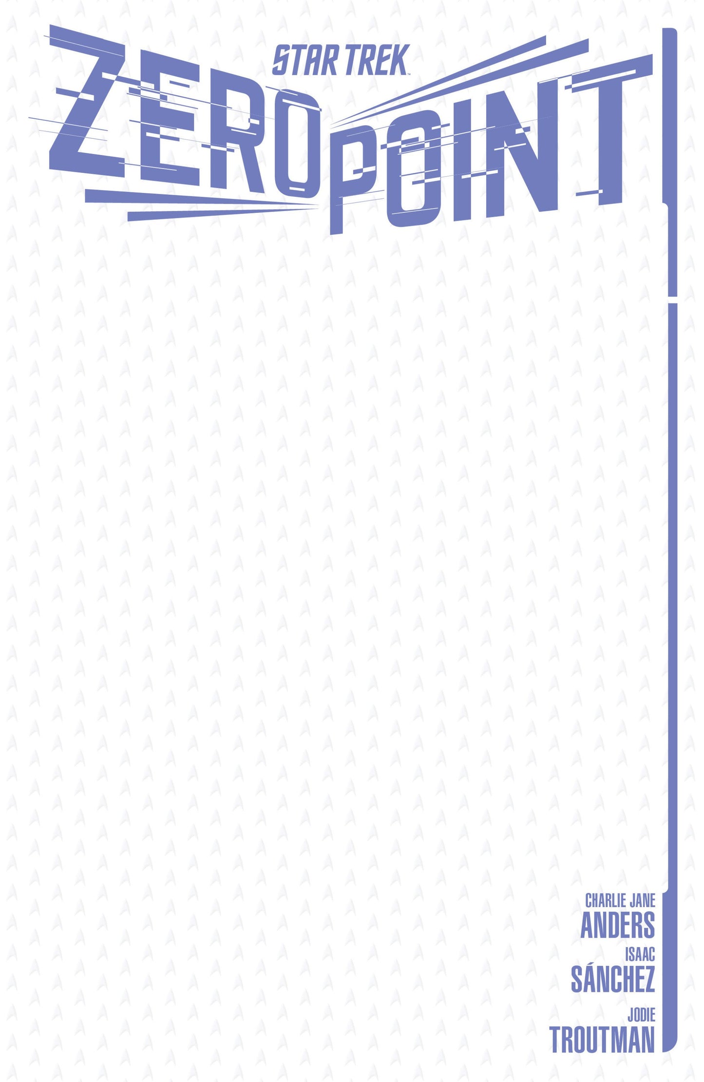 STAR TREK ZERO POINT #1 VAR E SKETCH VAR CVR E