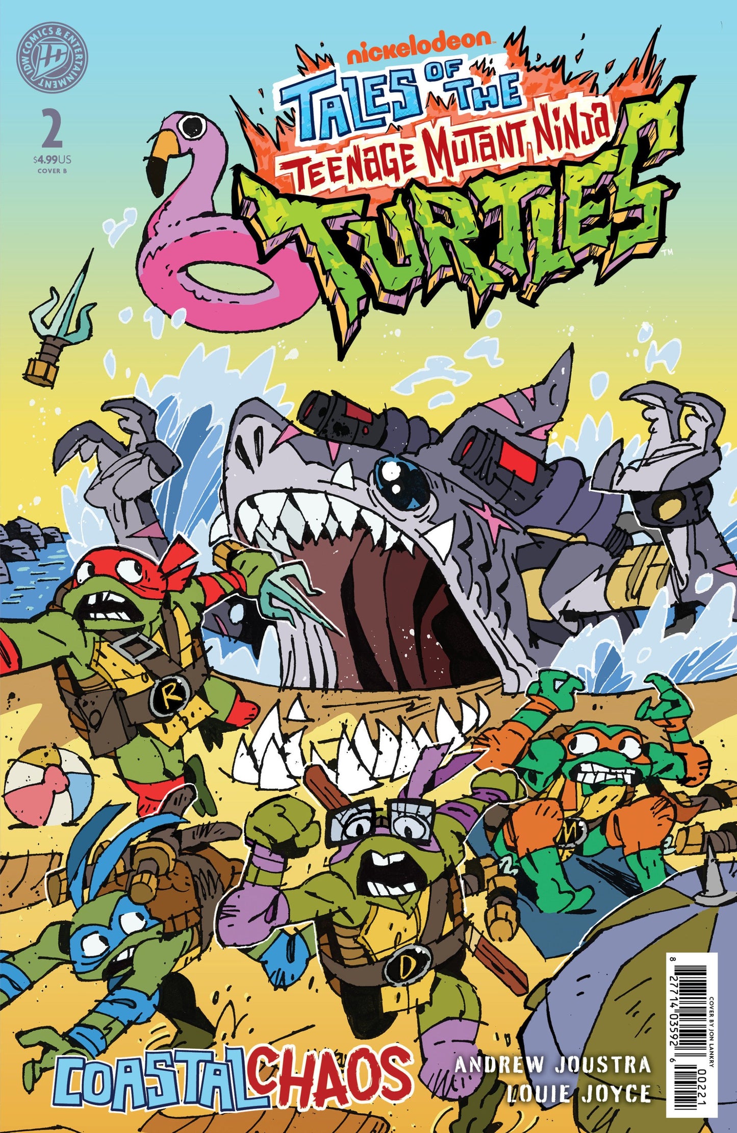 TALES OF THE TEENAGE MUTANT NINJA TURTLES COASTAL CHAOS #2 VAR B LANKRY CVR B