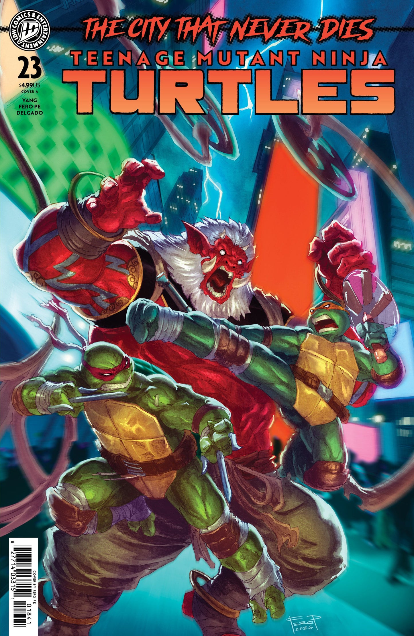 TEENAGE MUTANT NINJA TURTLES #23 COVER A PE CVR A