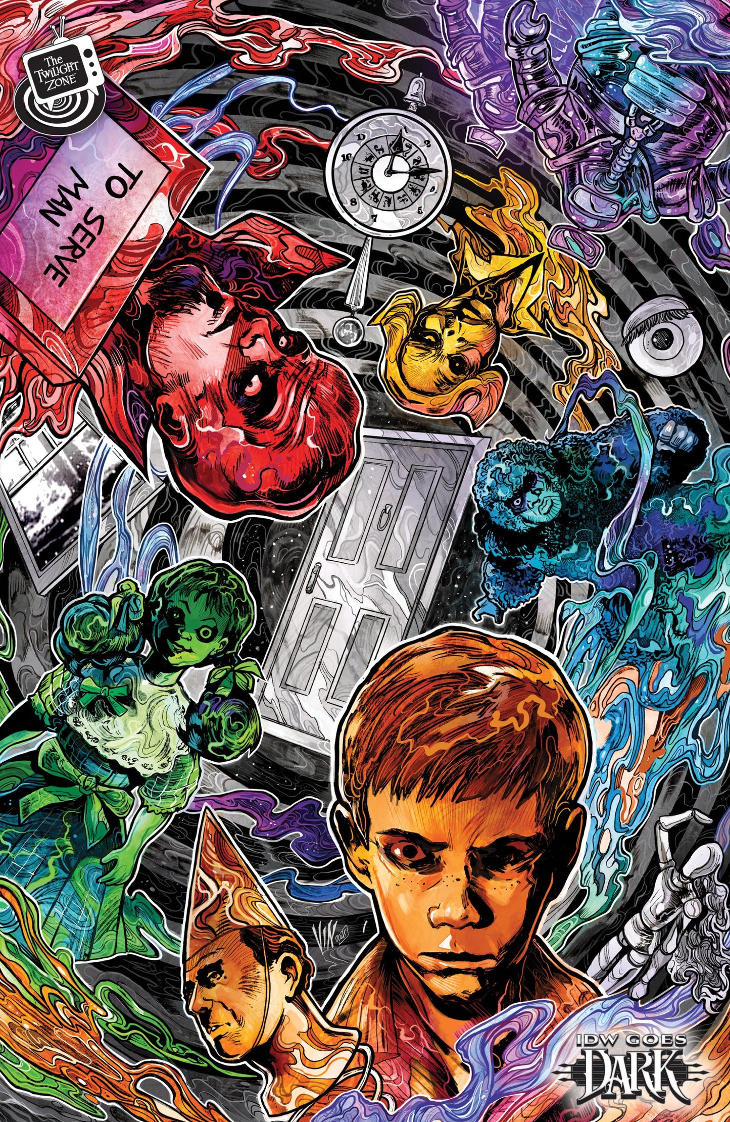 THE TWILIGHT ZONE #11 VAR C RICCARDI IDW GOES DARK VAR CVR C