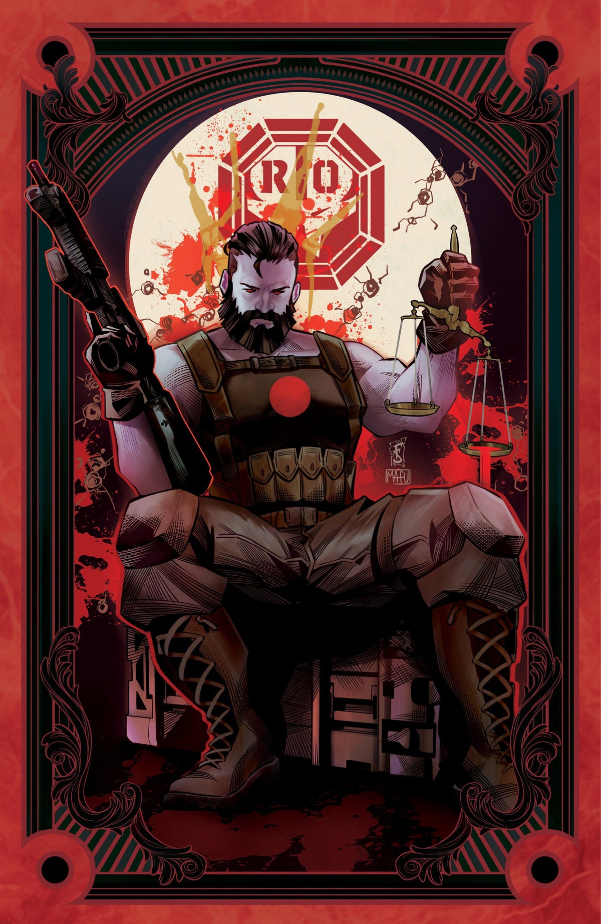 VALIANT BEYOND BLOODSHOT #7--TOY SOLDIERS #1 CVR B SABBATINI FULL ART TAROT VAR