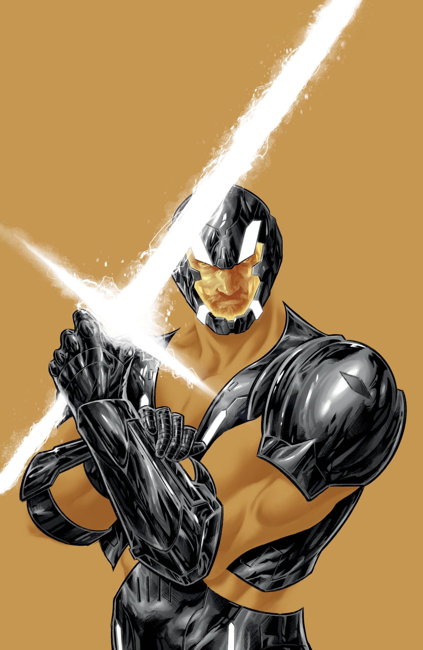 X-O MANOWAR BLACK WHITE AND GOLD #1 VAR C FAJARDO FULL ART CVR C