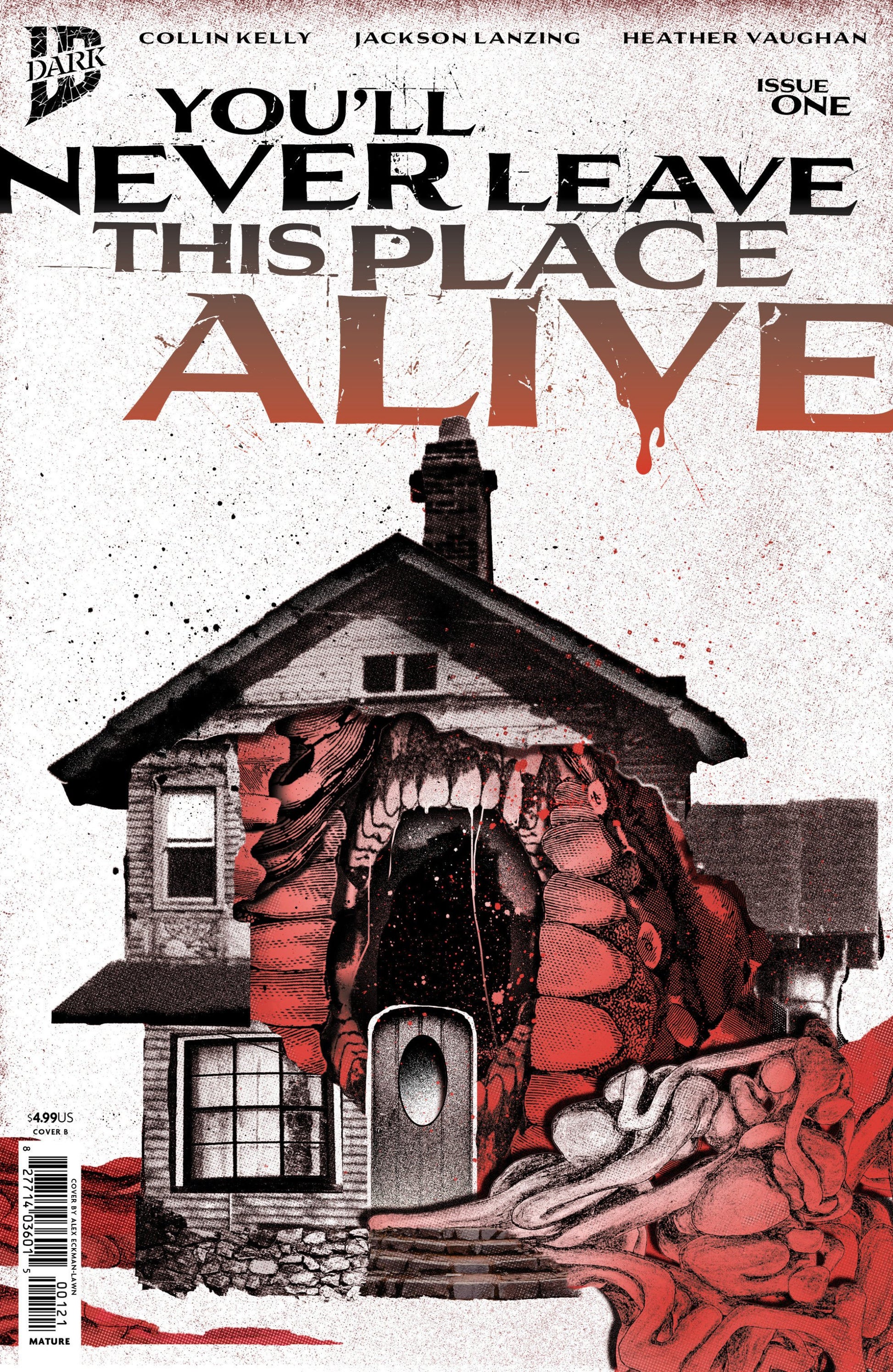 YOULL NEVER LEAVE THIS PLACE ALIVE #1 VAR B ECKMAN-LAWN COVER SET CVR B