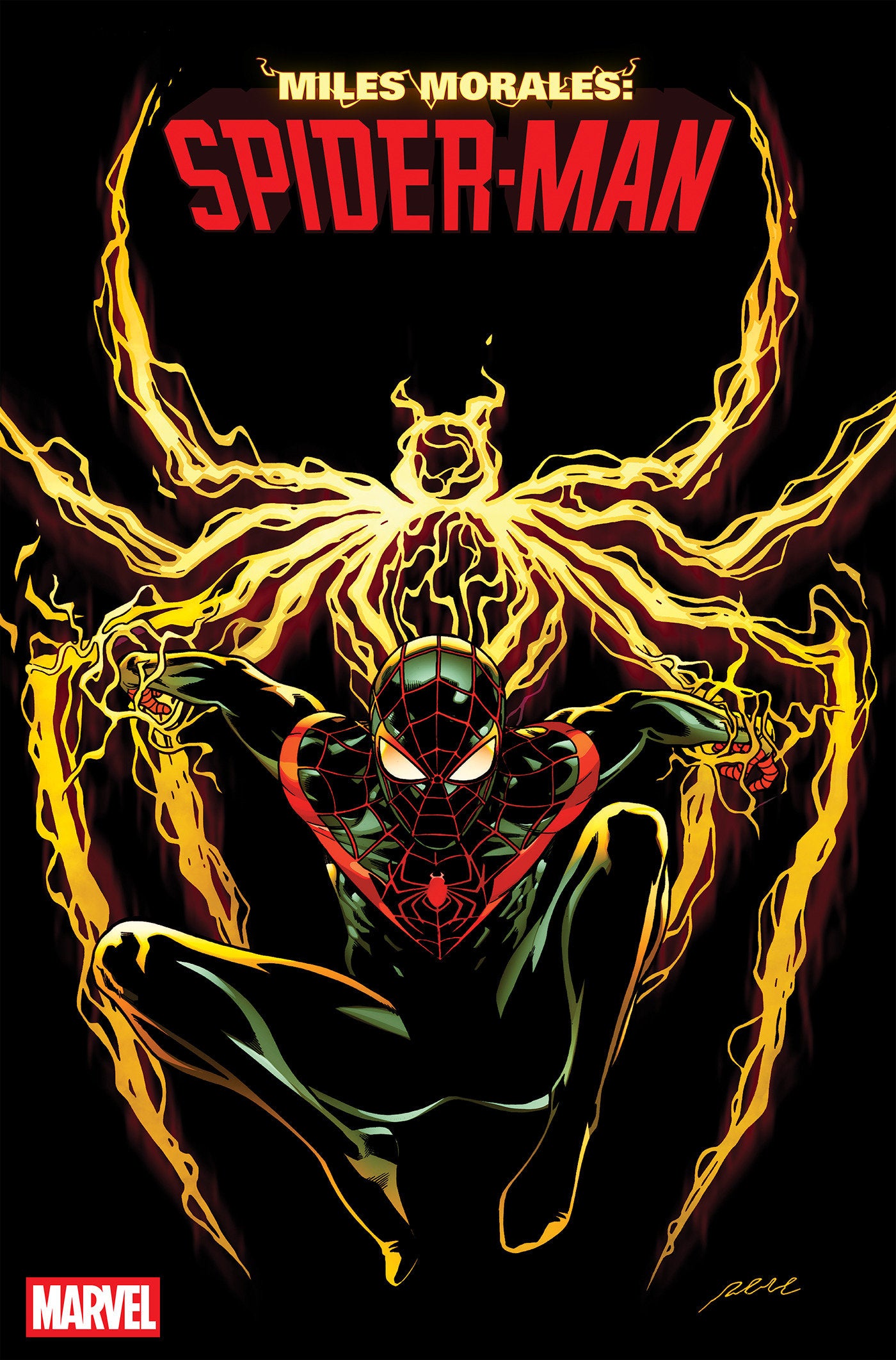 MILES MORALES SPIDER-MAN #1 PERE PEREZ 2ND PRINTING VAR CVR A