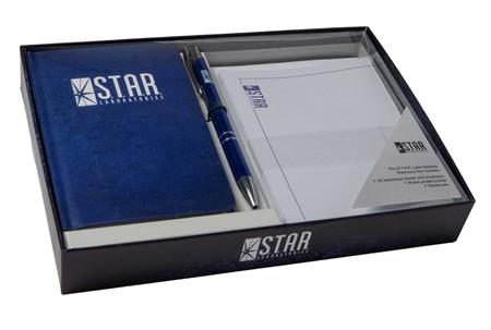 DC COMICS STAR LABS DESKTOP STATIONERY SET WITH PEN