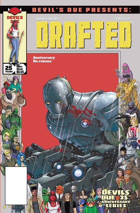 DEVILS DUE PRESENTS DRAFTED #1 ONE SHOT CVR D CHRIS LIE JOSH BLAYLOCK 25TH ANNIVERSARY HOMAGE VAR