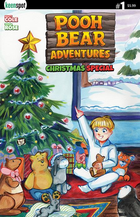POOH BEAR ADVENTURES CHRISTMAS SPECIAL #1 ONE SHOT CVR A TESSA ROSE OPENING PRESENTS