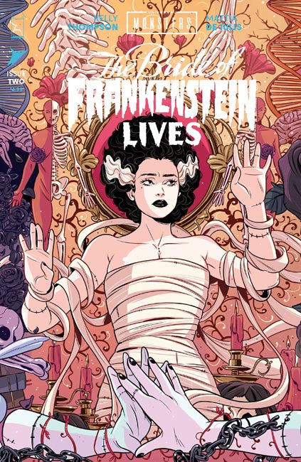 UNIVERSAL MONSTERS THE BRIDE OF FRANKENSTEIN LIVES #2 CVR C LUANA VECCHIO CONNECTING VAR (OF 4)