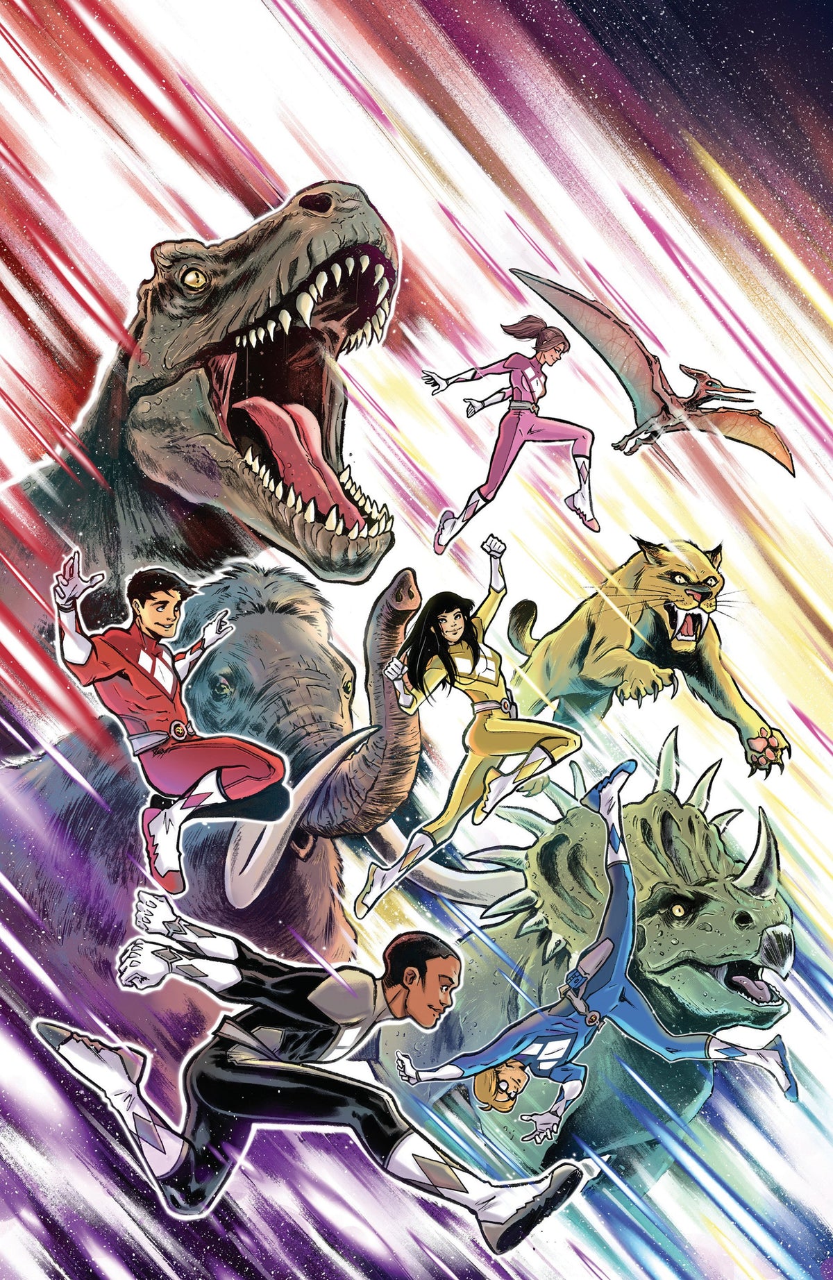 MIGHTY MORPHIN POWER RANGERS 2026 #6 CVR E FOIL FULL ART DI GIANFELICE VAR