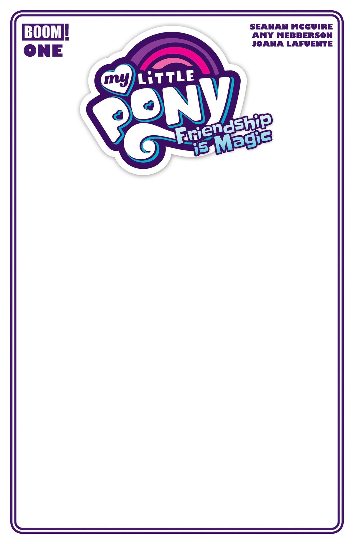 MY LITTLE PONY FRIENDSHIP IS MAGIC 2026 #1 D BLANK SKETCH VAR CVR D