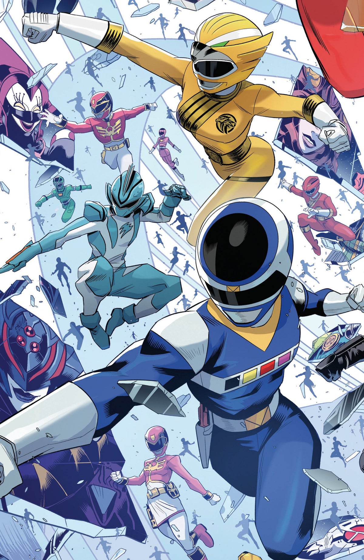 POWER RANGERS UNLIMITED #5 C EVERY RANGER EVER CARD STOCK CONNECTING VAR FULL ART ZONNO CVR C