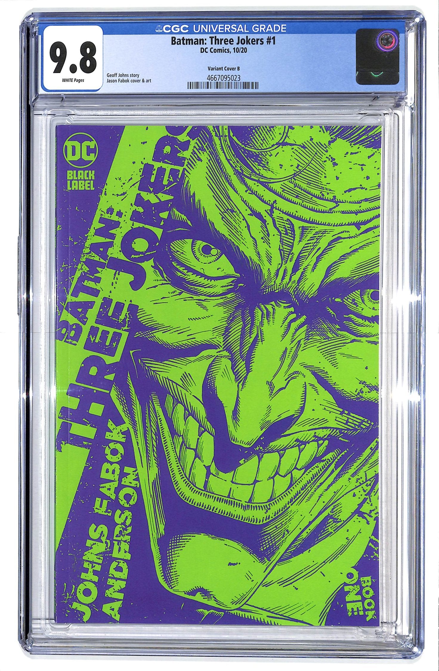 Batman: Three Jokers 2020 #1 Jason Fabok Green Joker Variant Cover - CGC 9.8 - $60.00