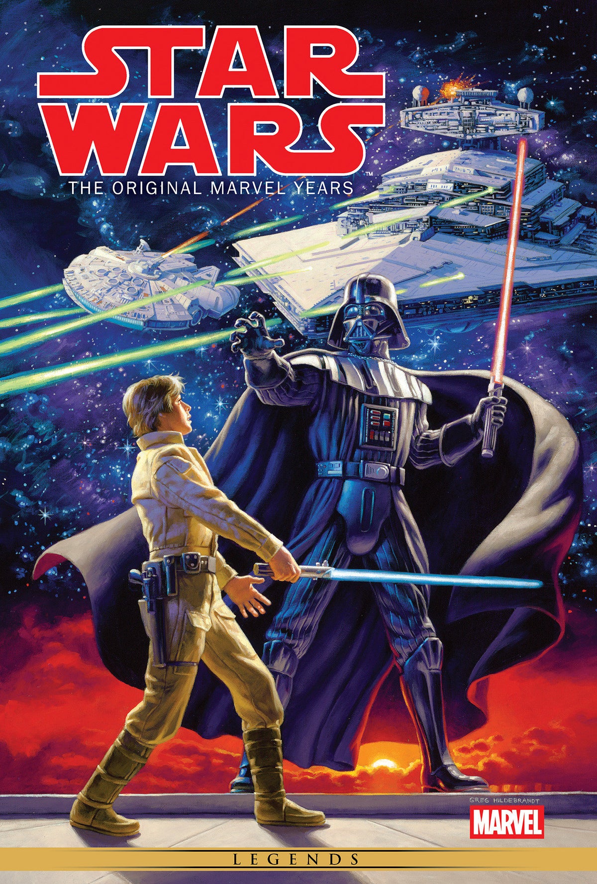 STAR WARS THE ORIGINAL MARVEL YEARS OMNIBUS VOL 1 GREG HILDEBRANDT COVER NEW PRINTING DM ONLY HC