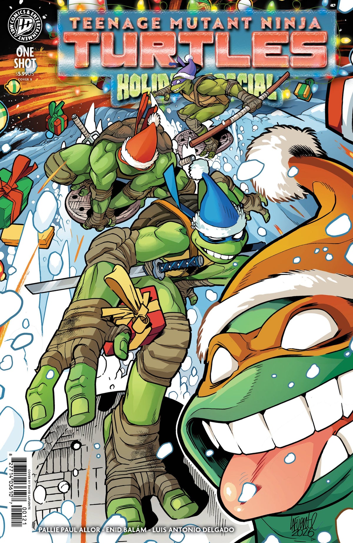 TEENAGE MUTANT NINJA TURTLES HOLIDAY SPECIAL CVR B LAFUENTE VAR