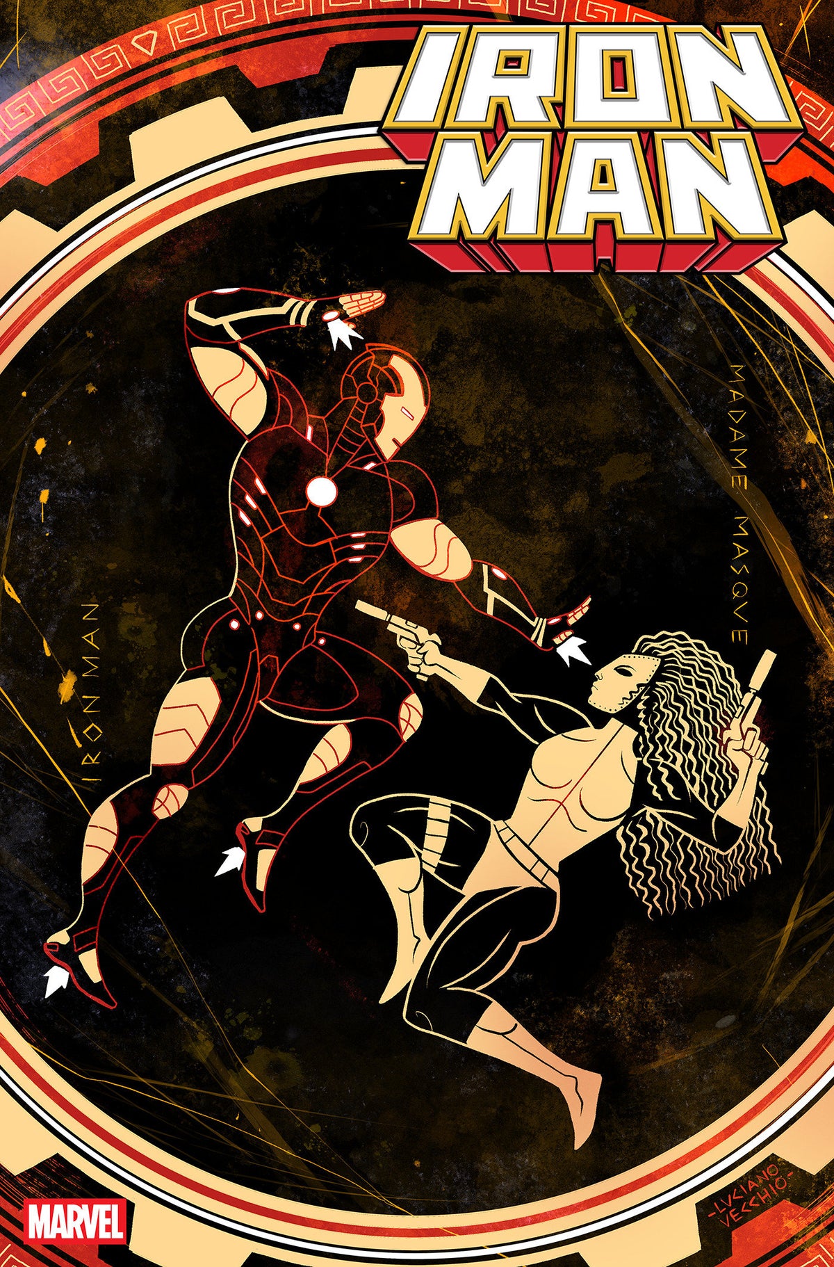 IRON MAN #10 LUCIANO VECCHIO ART STYLE VAR CVR B