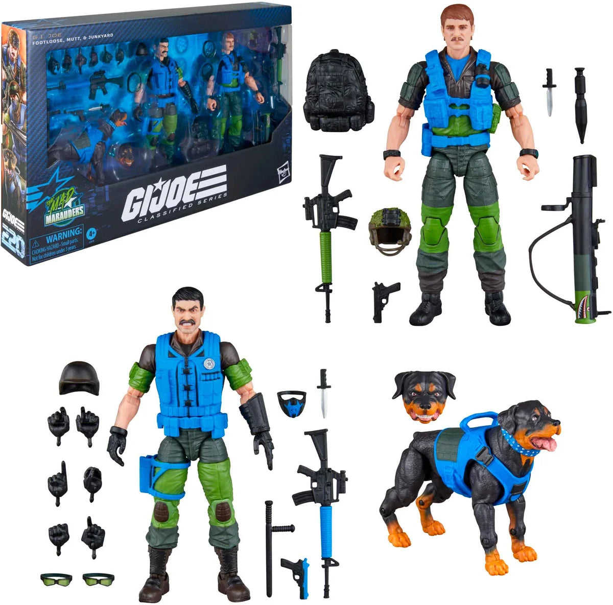 GI JOE CLASSIFIED FOOTLOOSE, MUTT, & JUNKYARD 3 PACK