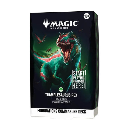 MAGIC THE GATHERING FOUNDATIONS TRAMPLESAURUS REX COMMANDER DECK