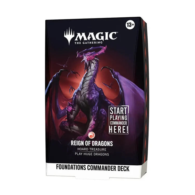 MAGIC THE GATHERING FOUNDATIONS REIGN OF DRAGONS COMMANDER DECK