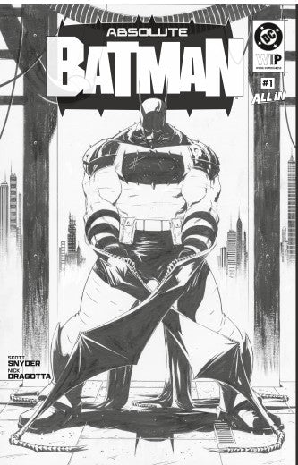 DC W.I.P. ABSOLUTE BATMAN #1 2ND PRINTING — 2 COVER BUNDLE