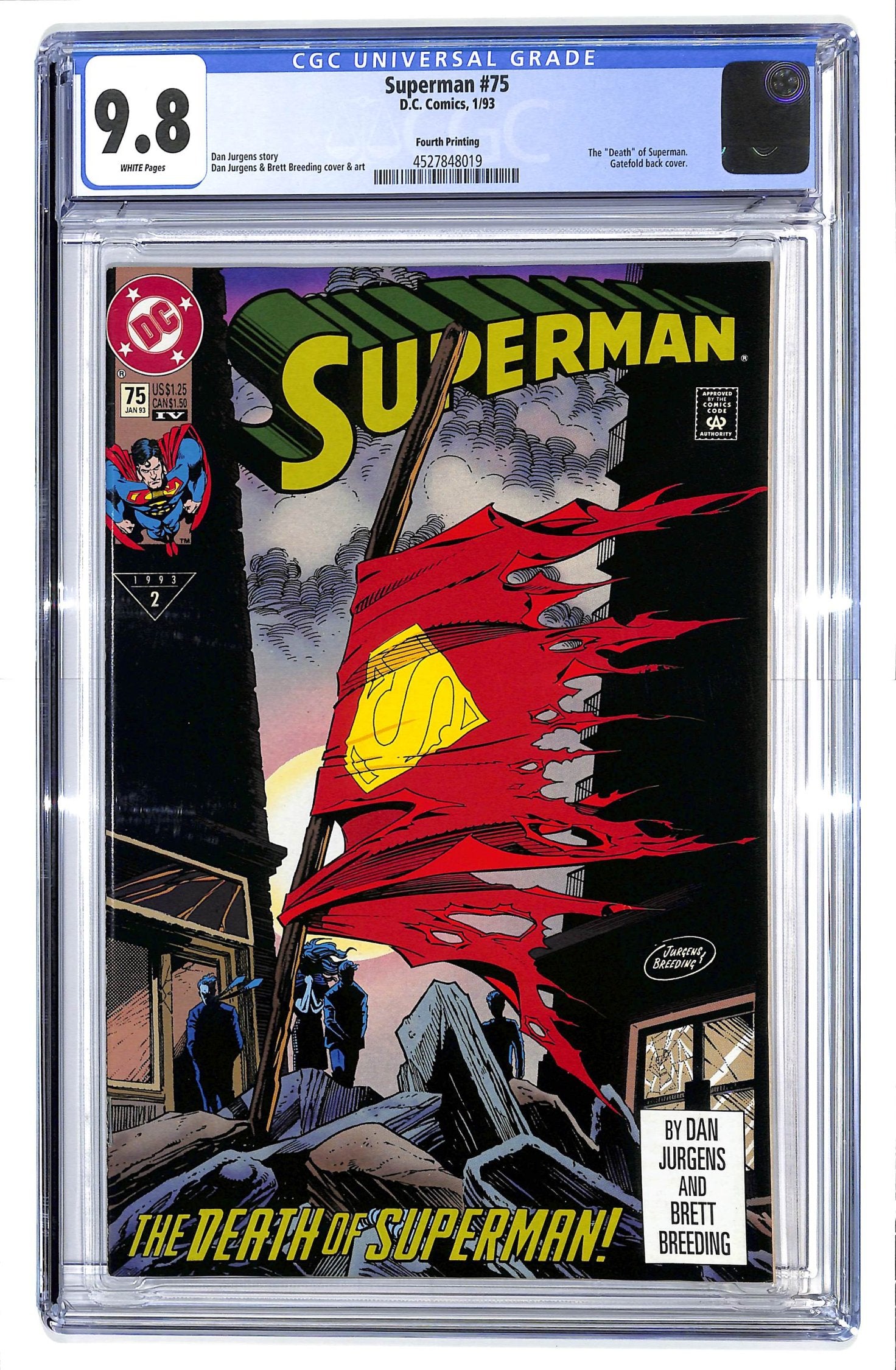 Superman 1987 #75 Fourth Printing - CGC 9.8 - $65.00
