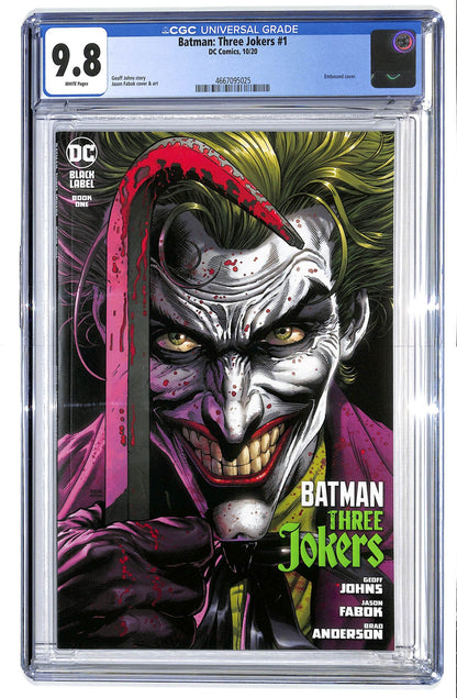 Batman: Three Jokers 2020 #1 Jason Fabok Joker Crowbar Cover - CGC 9.8 - $60.00