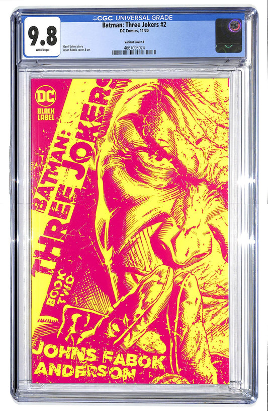 Batman: Three Jokers 2020 #2 Jason Fabok Yellow Joker Variant Cover - CGC 9.8 - $60.00