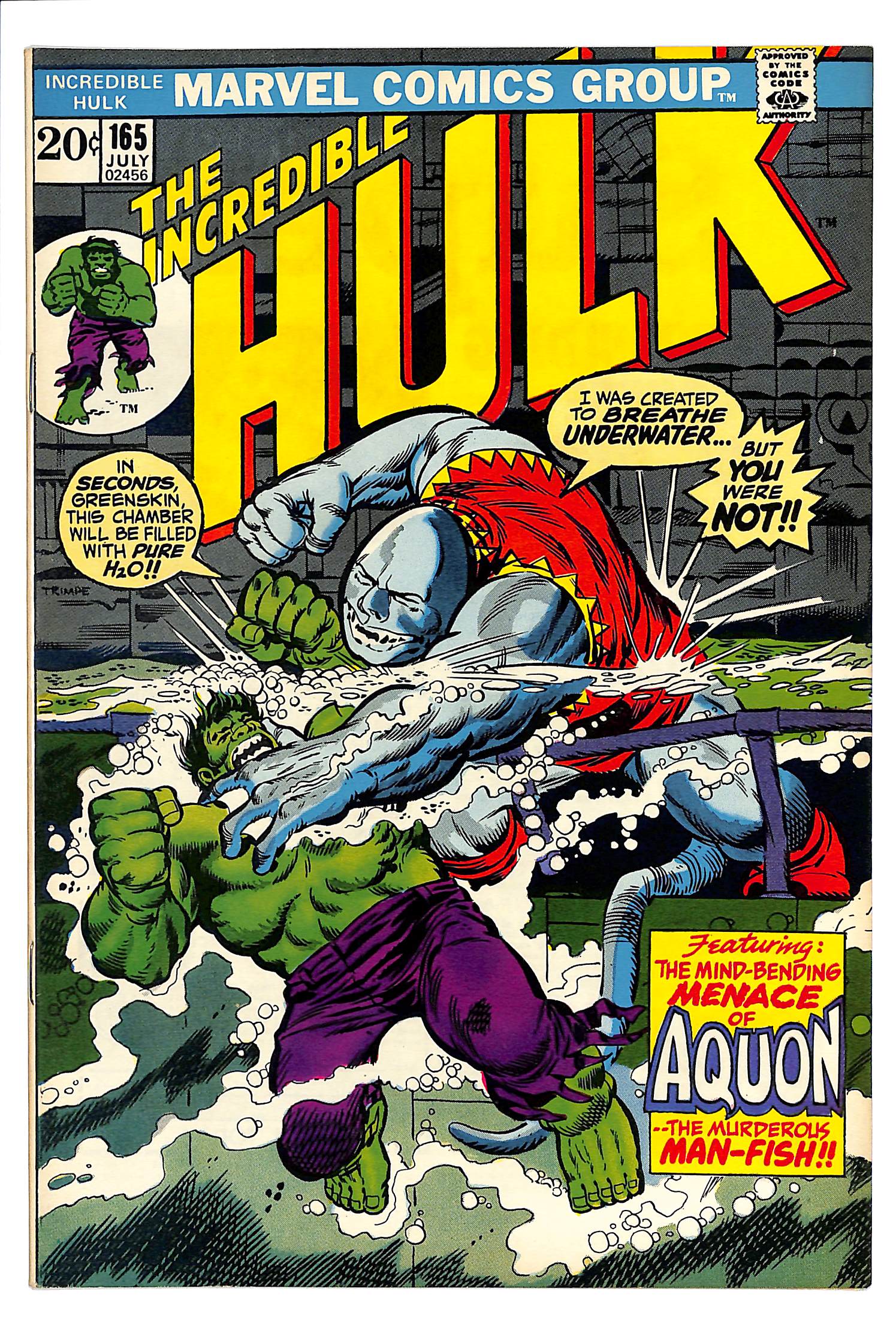 The Incredible Hulk 1968 #165 - 8.0 - $50.00