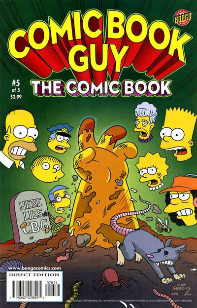 Bongo Comics Presents Comic Book Guy: The Comic Book 2010 #5 - back issue - $10.00