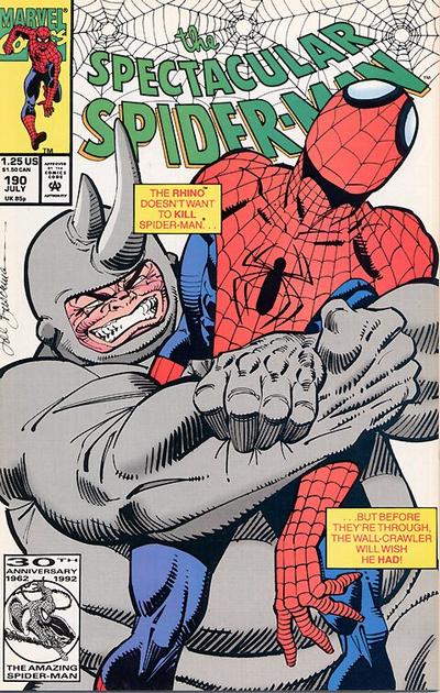 The Spectacular Spider-Man 1976 #190 Direct ed. - back issue - $10.00